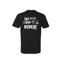 Load image into Gallery viewer, Eat Sleep Camp Repeat Short Sleeve T-Shirt