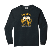 Load image into Gallery viewer, Here For The Beer and Camping Long Sleeve
