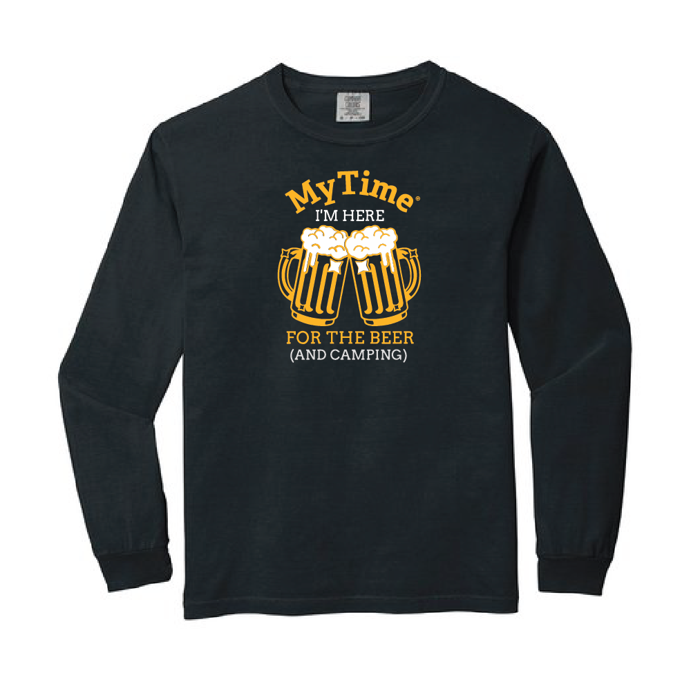 Here For The Beer and Camping Long Sleeve