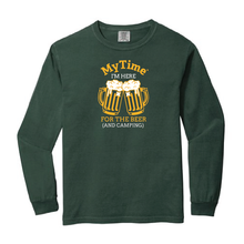 Load image into Gallery viewer, Here For The Beer and Camping Long Sleeve
