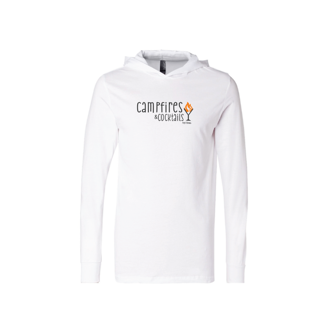 Campfires & Cocktails Hooded Long Sleeve Pullover