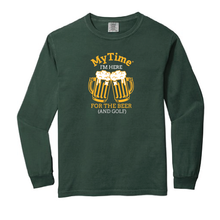 Load image into Gallery viewer, Here For The Beer and Golf Long Sleeve
