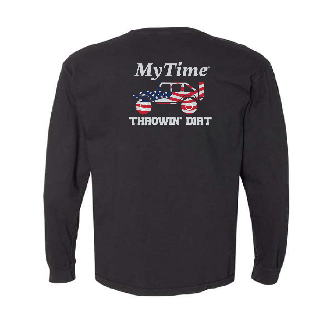 Jeep-Throwin' Dirt Long Sleeve Tee